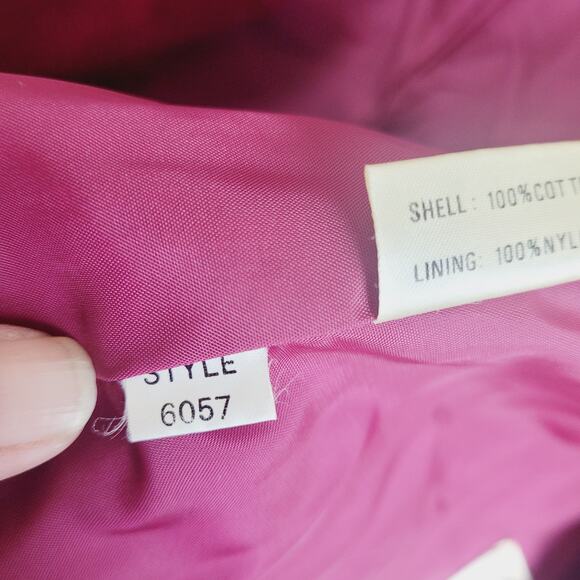 Mulberry Street womens maroon red velvet vintage one button blazer jacket size S - Picture 7 of 9